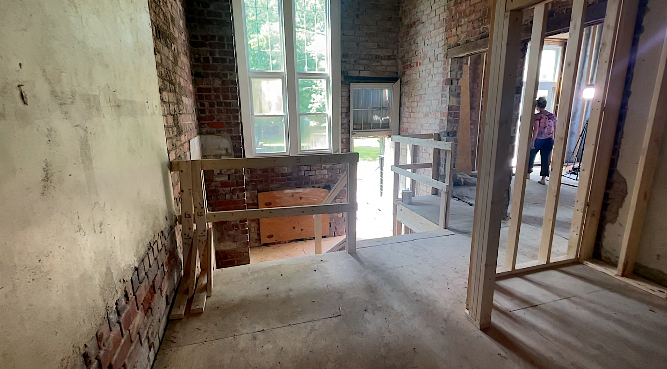Interior of the school 