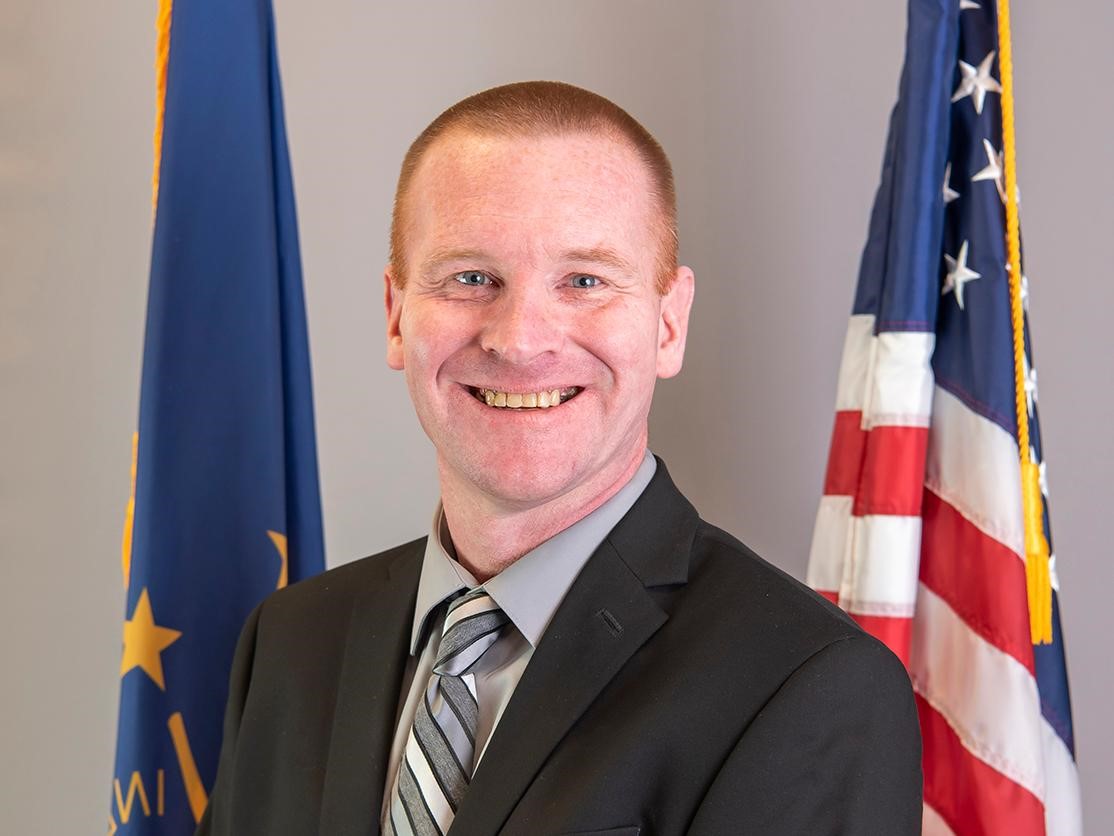 Jason Lawson (pictured) in a town of Whitestown employee newsletter in September 2022
