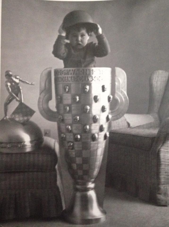 Liz Freiherr and the Borg-Warner trophy