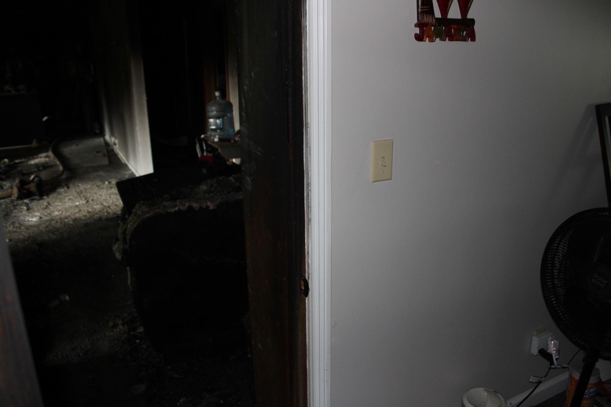 Closing doors with fire