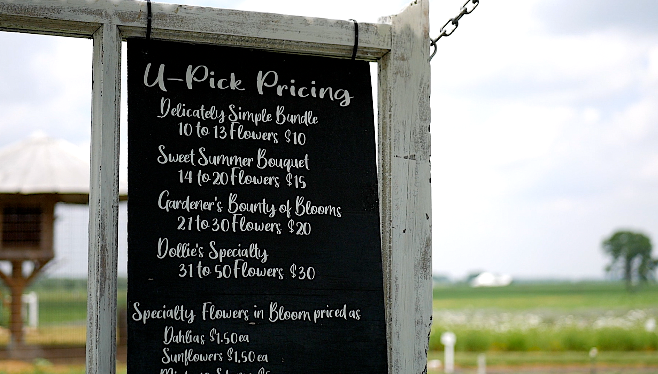 U-pick pricing 