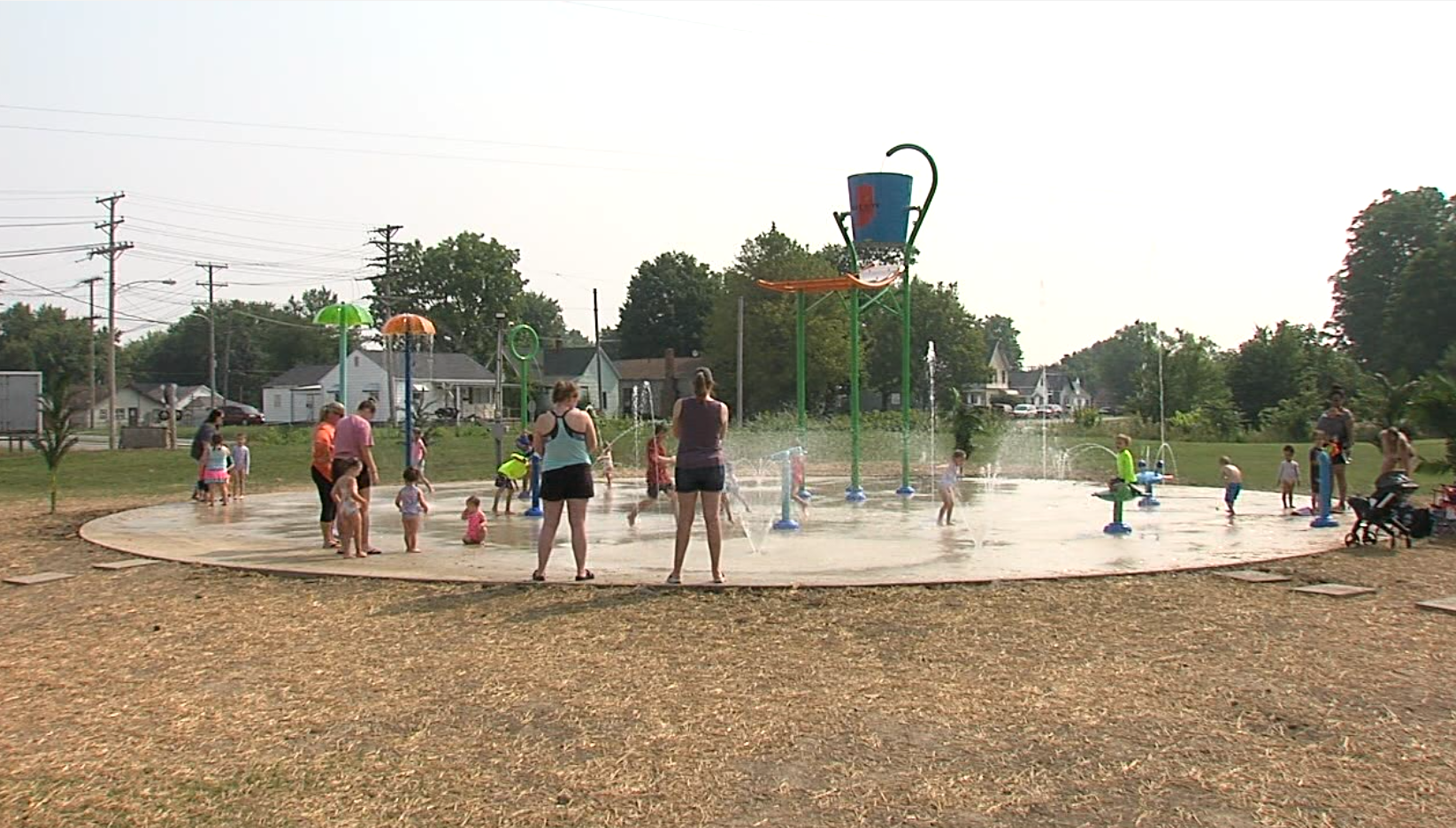 The Gas City splash pad opened July 21