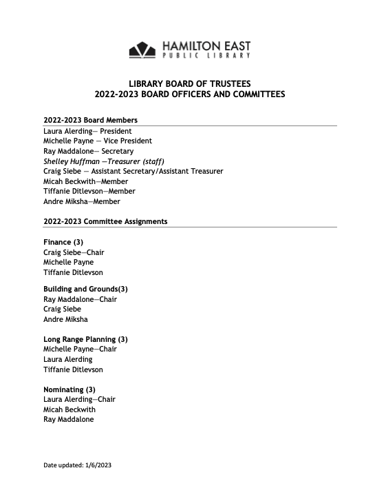 Nominating Committee 