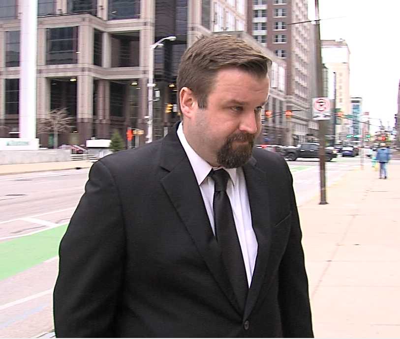 Chase Winkle walks into federal court December 5 to plead guilty to 11 counts.