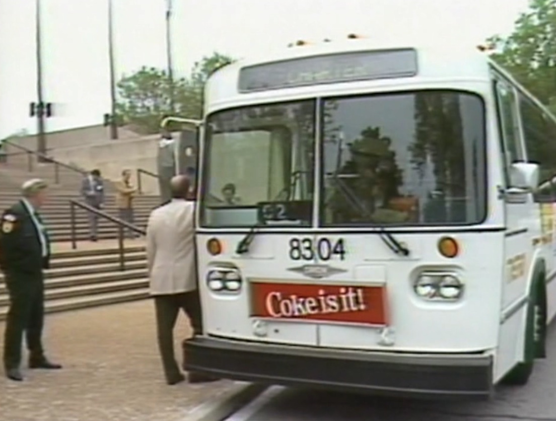 Metro bus in 1983