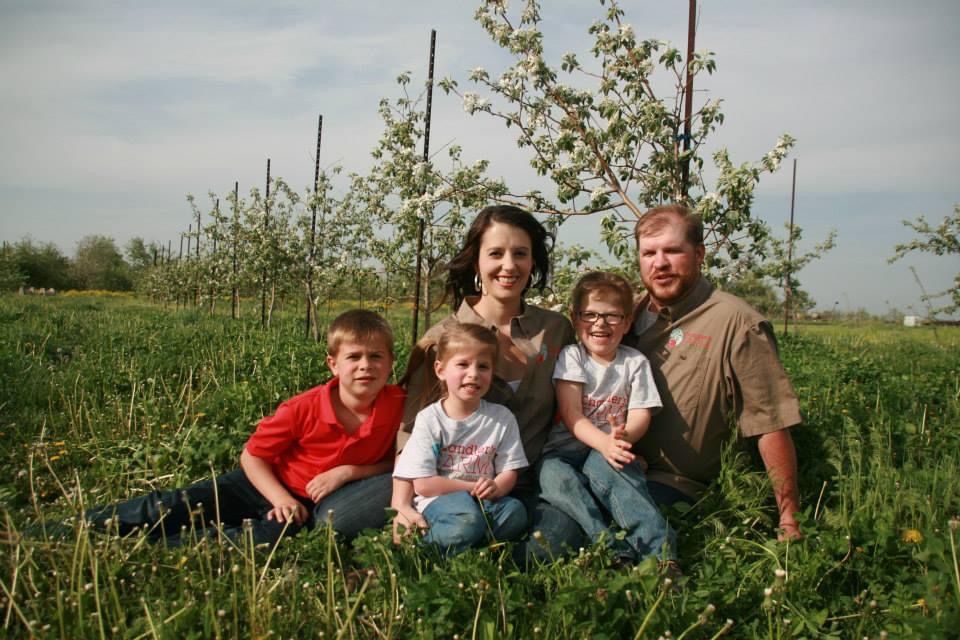 Chandler Family on Farm