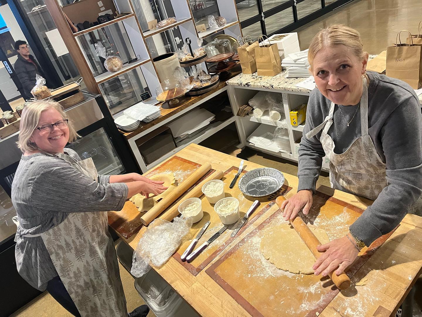 Pie class at Circle City Sweets