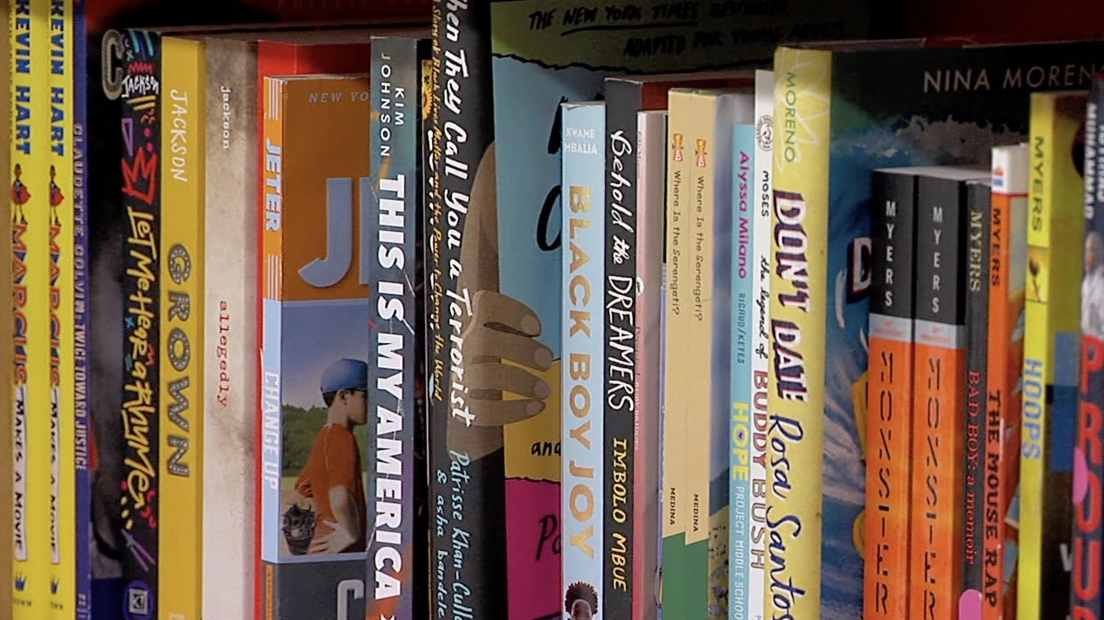 Books on shelf