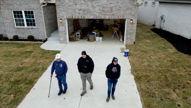 Students put finishing touches on home 