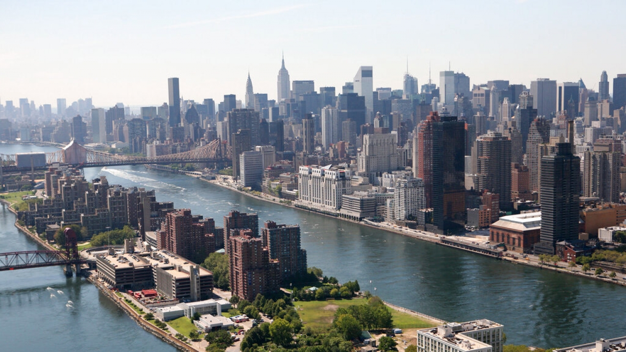 The East River in New York City.