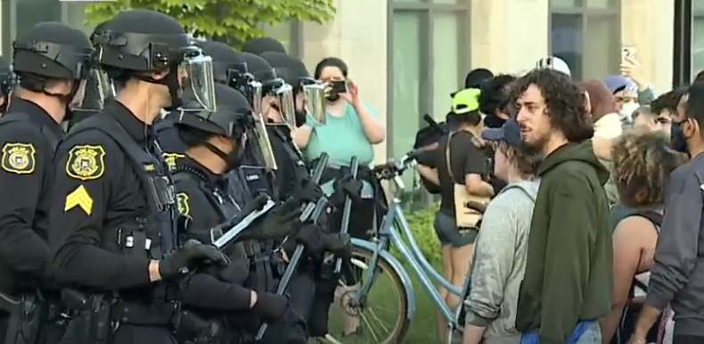 Police clear University of Michigan encampment