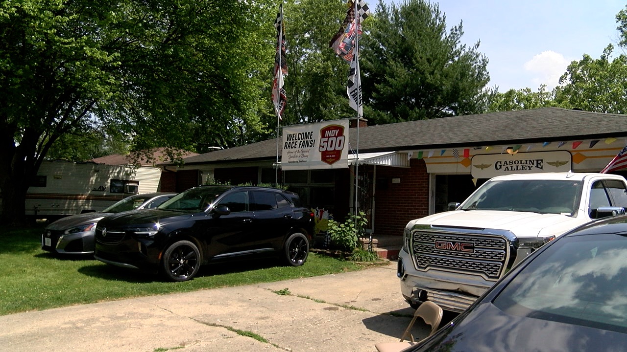 House next to Indianapolis Motor Speedway