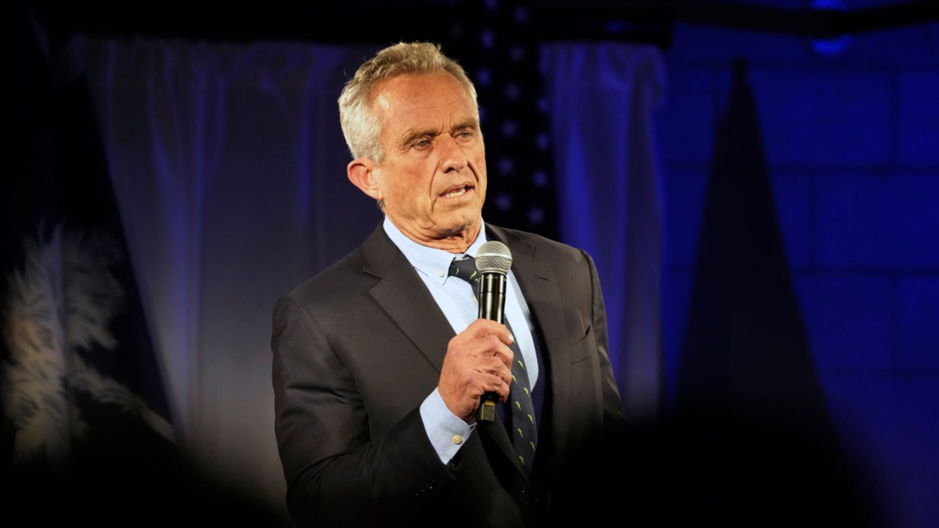 Robert F. Kennedy Jr. speaks during a campaign event.
