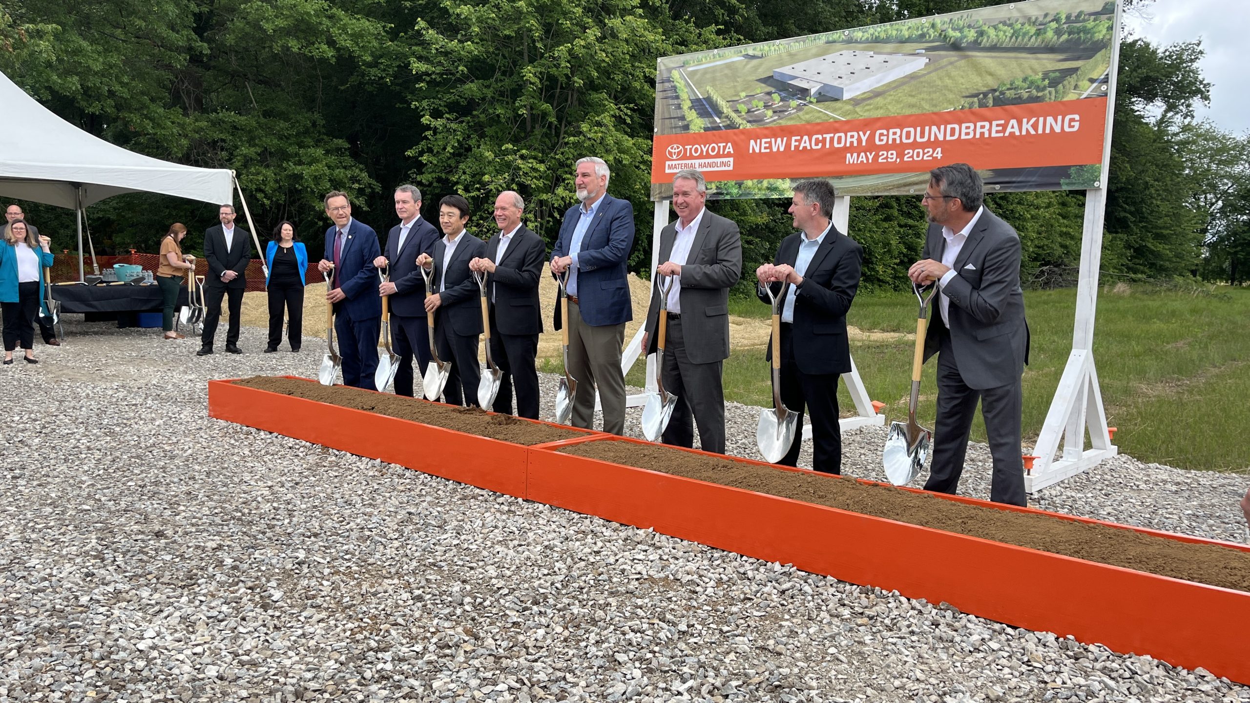 toyota material handling groundbreaking