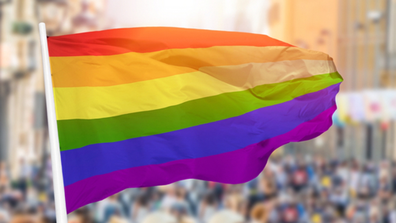 Pride flag.