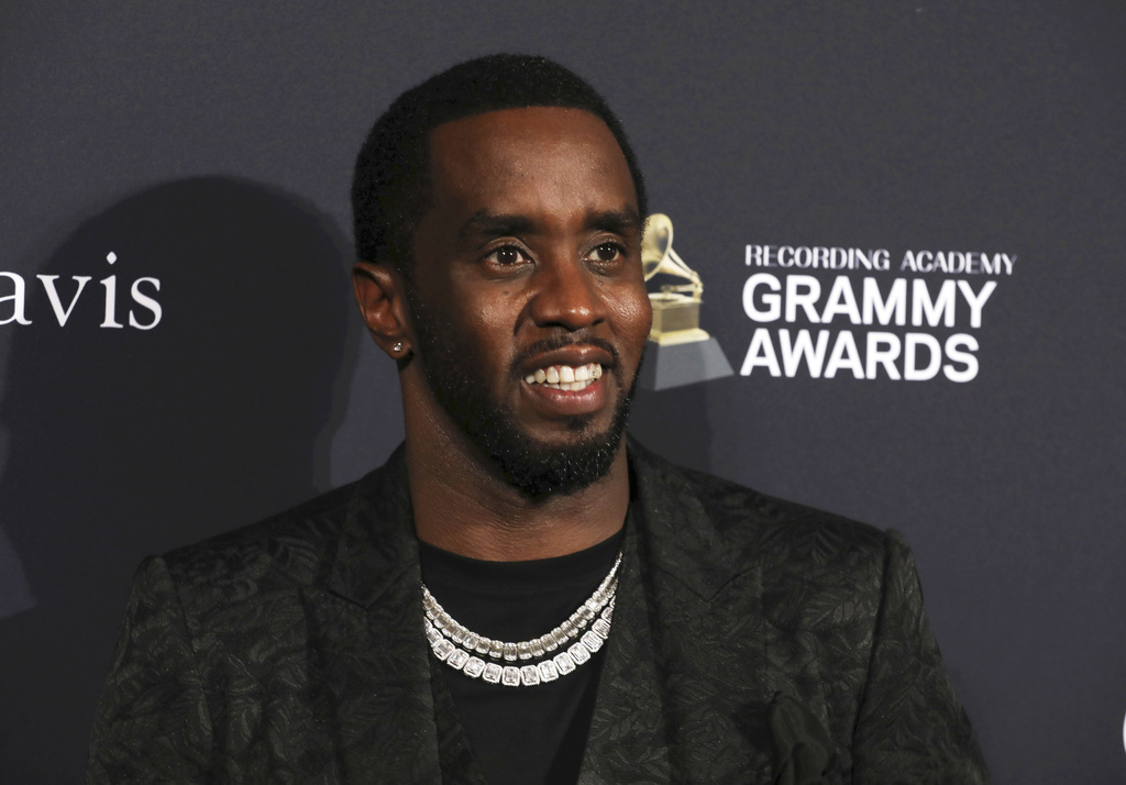 Sean "Diddy" Combs arrives at the Pre-Grammy Gala And Salute to Industry Icons at the Beverly Hilton Hotel.