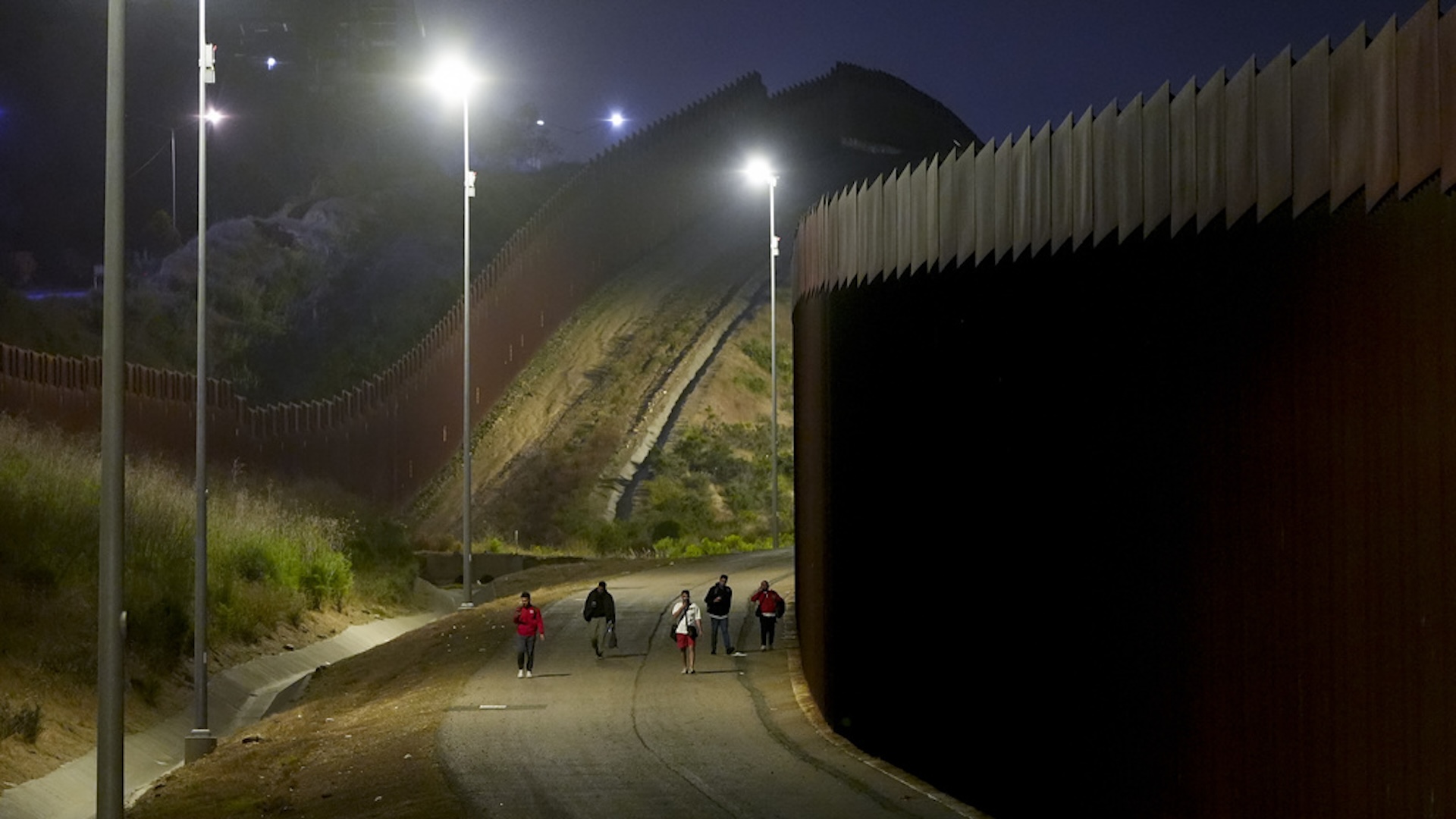 A view of the U.S.-Mexico border wall