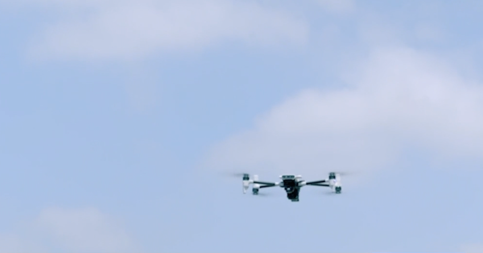 Responder drone in the sky