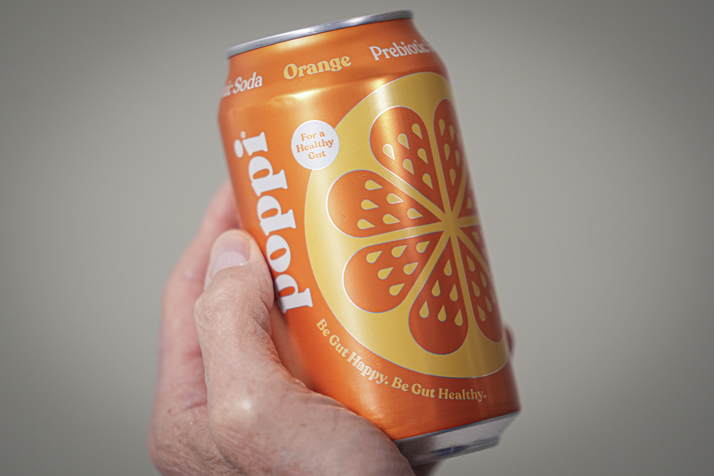 A can of Poppi prebiotic soda