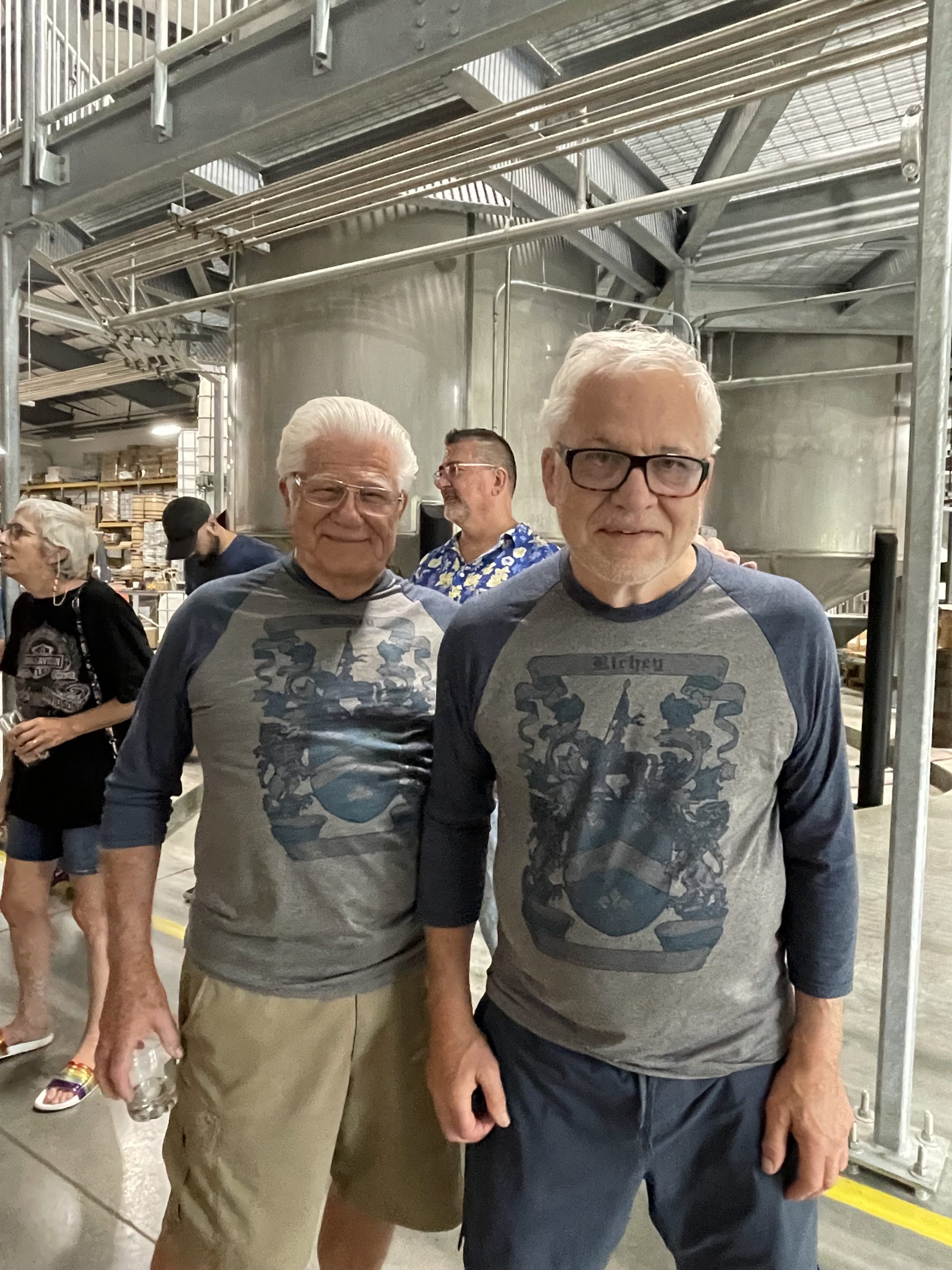 Harold Richey with his brother