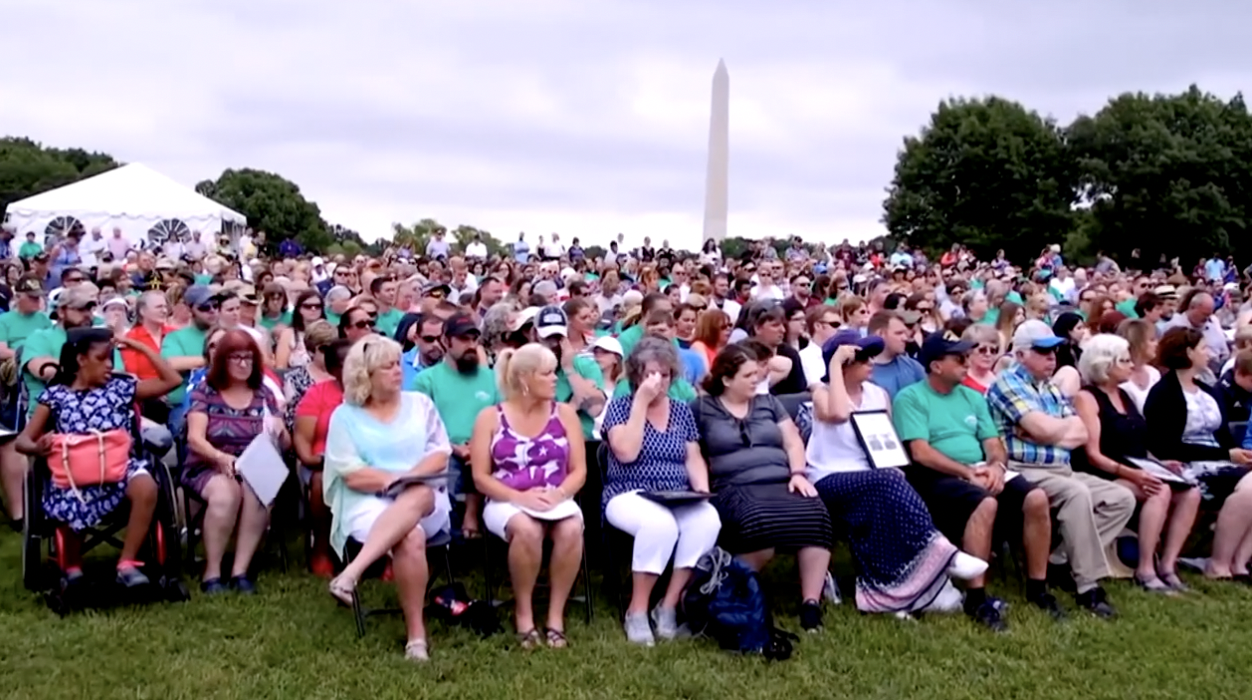 In Memory ceremony in Washington D.C.
