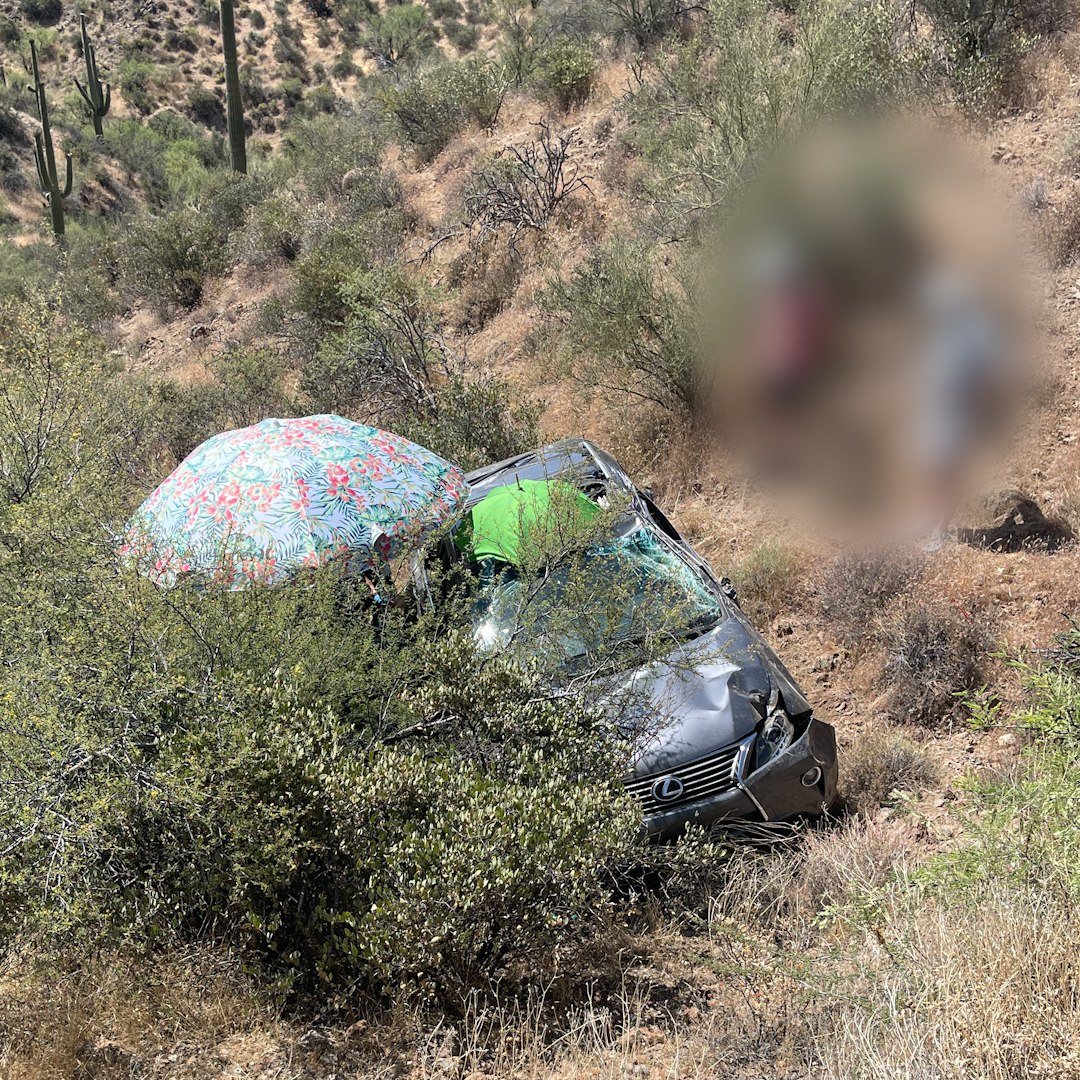 Castle Hot Springs Road car crash