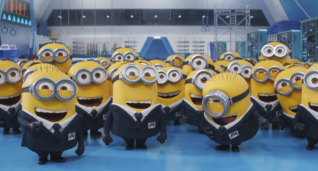 This image released by Illumination & Universal Pictures shows a scene from "Despicable Me 4."