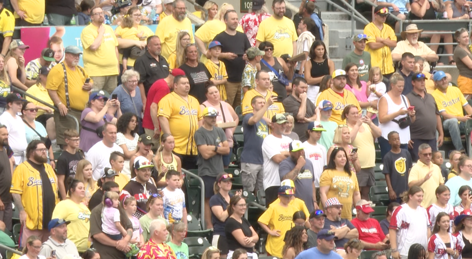Seats at Sahlen Field were full of Bananas fans Friday night