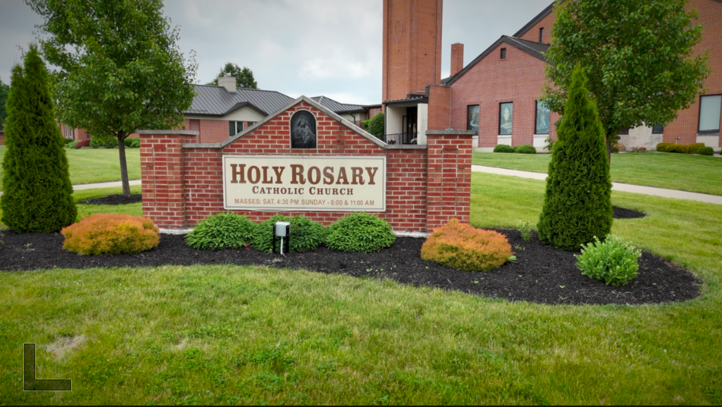 Holy Rosary Catholic Church in St. Mary's, Ohio. 