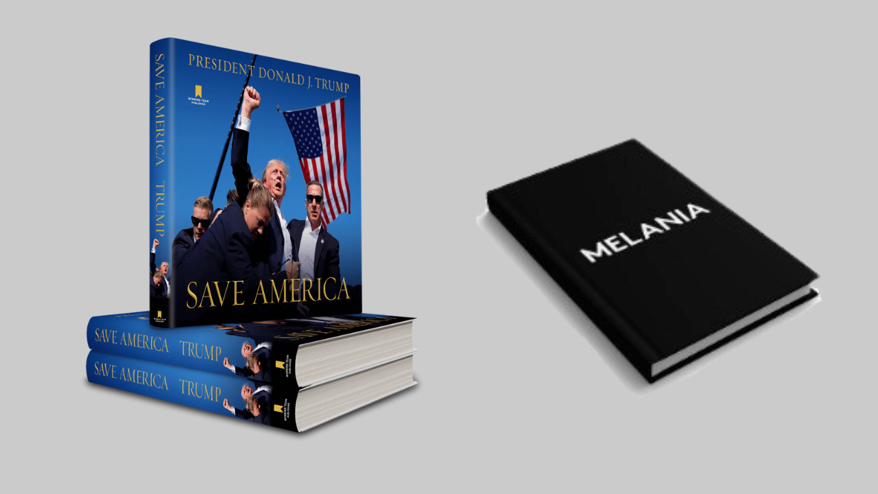 Donald and Melania Trump's books
