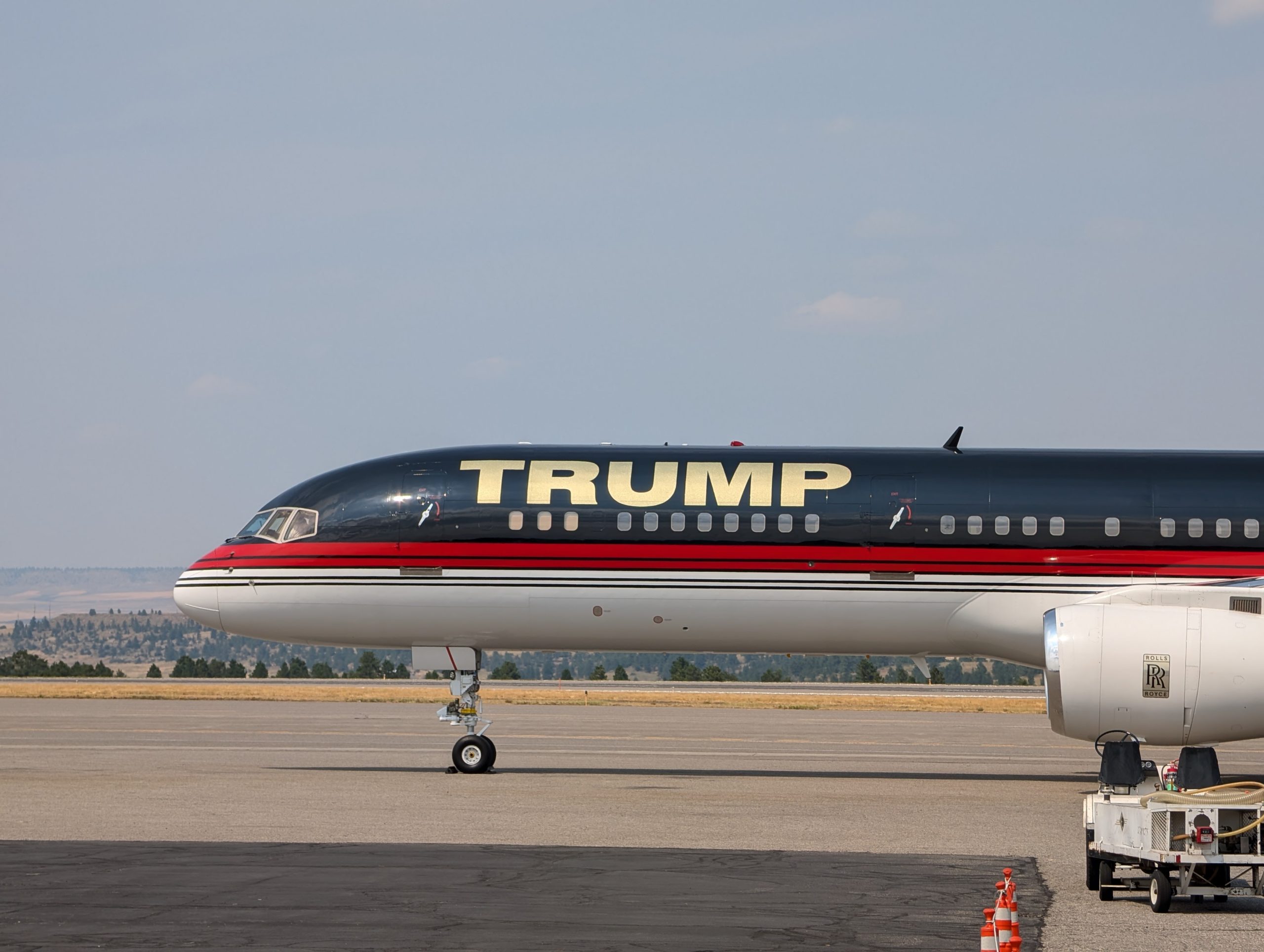 Trump plane in Billings