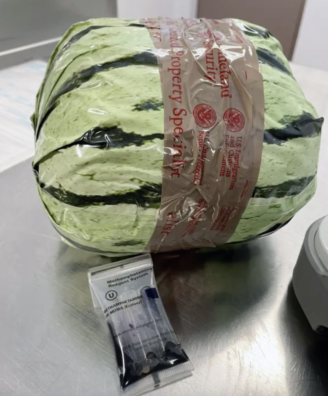 Watermelon filled with meth.