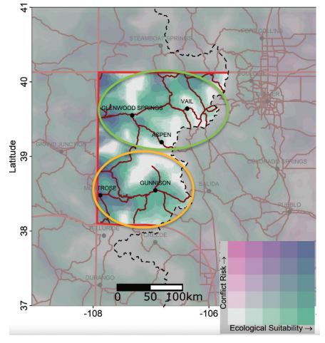 Colorado Parks and Wildlife_wintertime release of wolves map from final plan