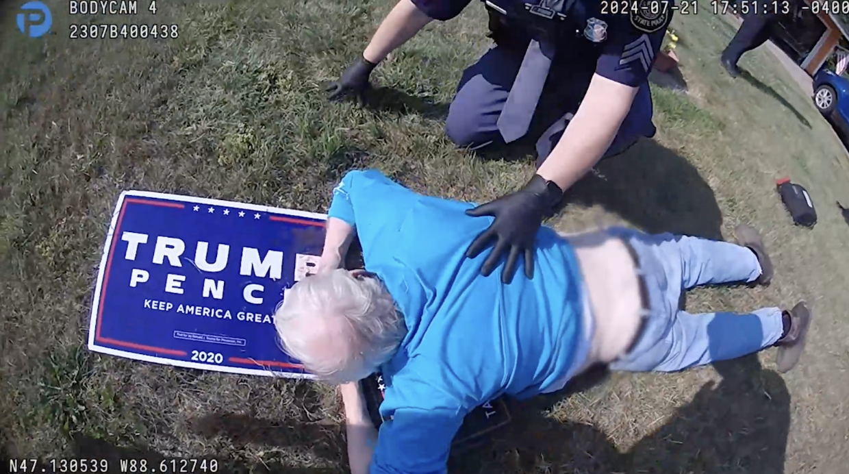 A still from body-camera footage. 