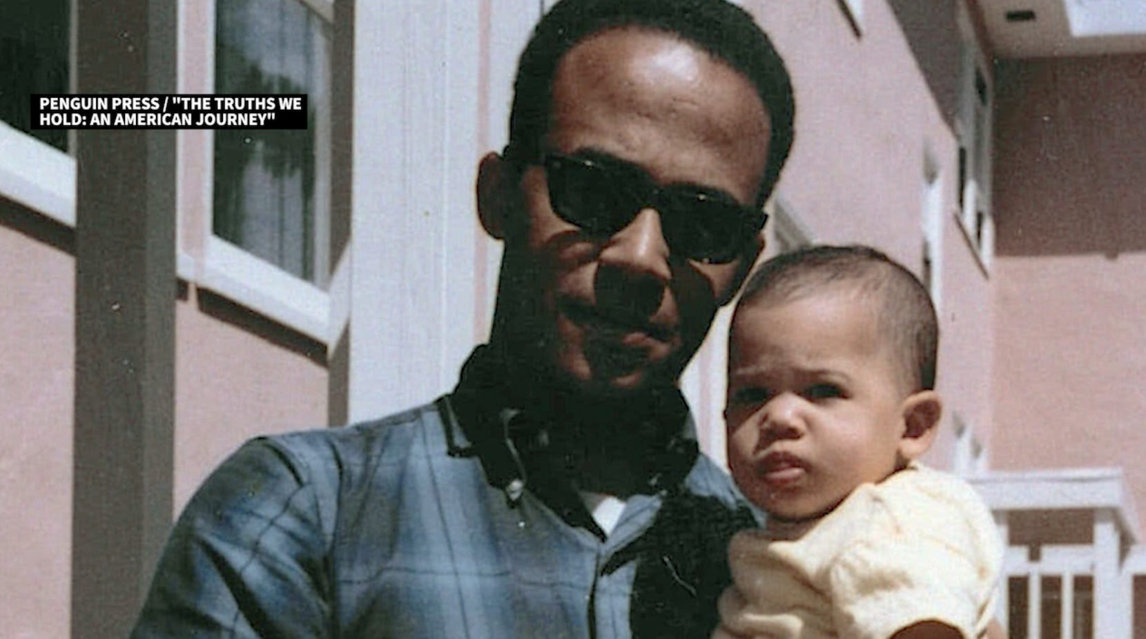 Donald Harris holds his daughter Kamala Harris