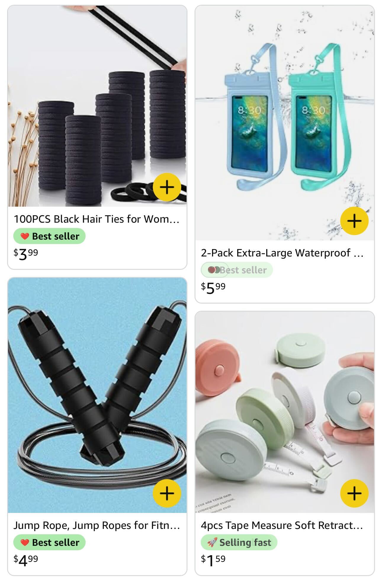 Various items sold on Amazon Haul