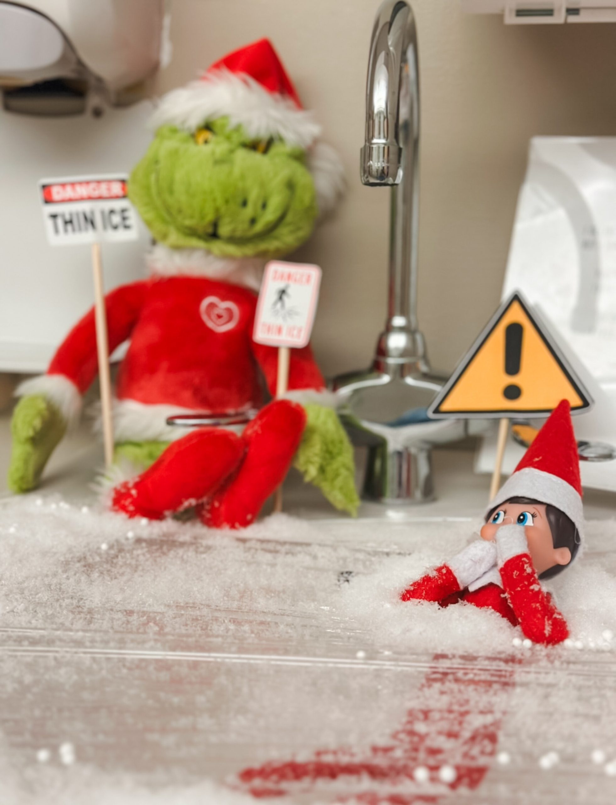 A toy elf is seen at Johns Hopkins Children's Center.