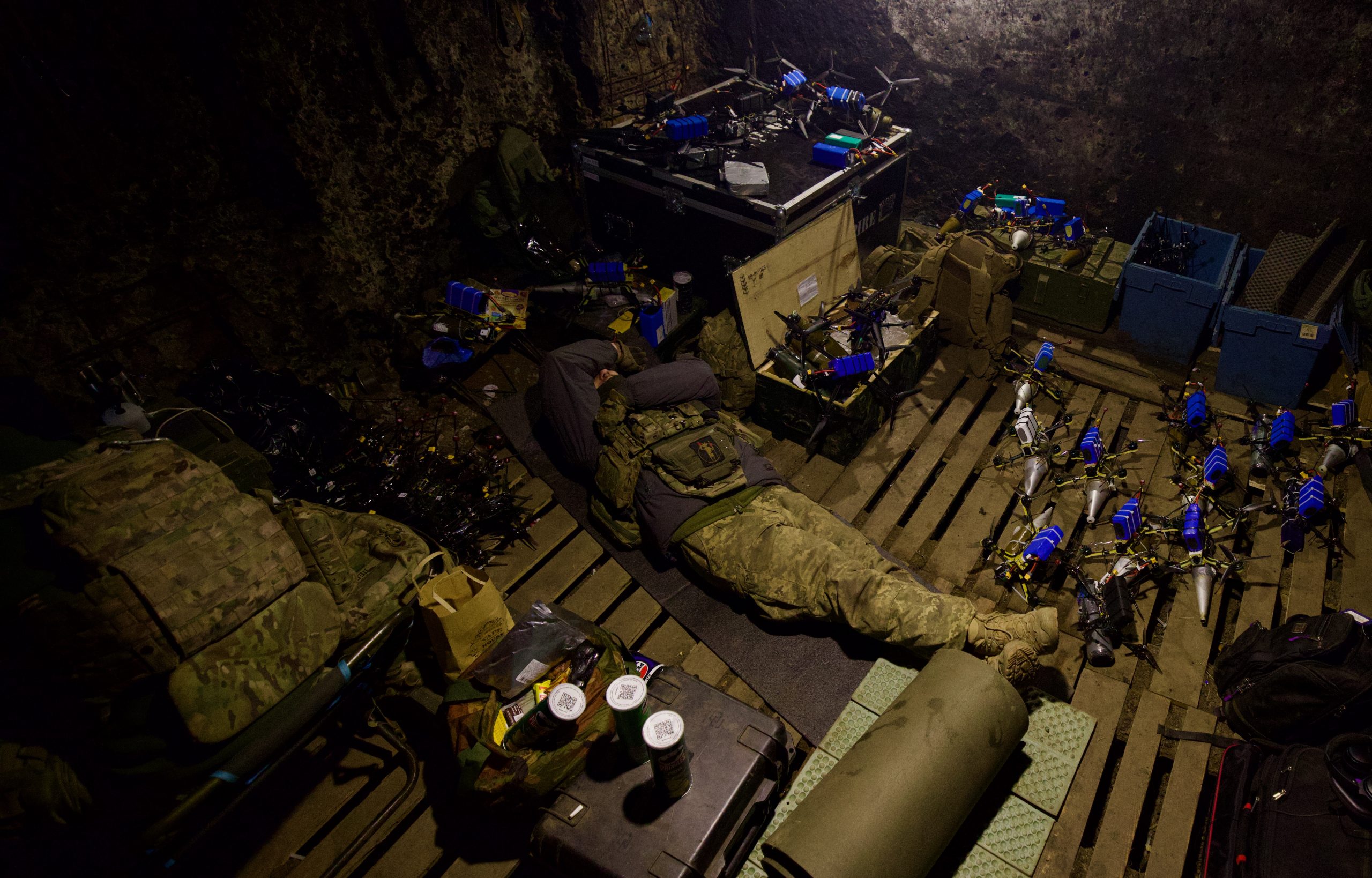 Soldiers resting.