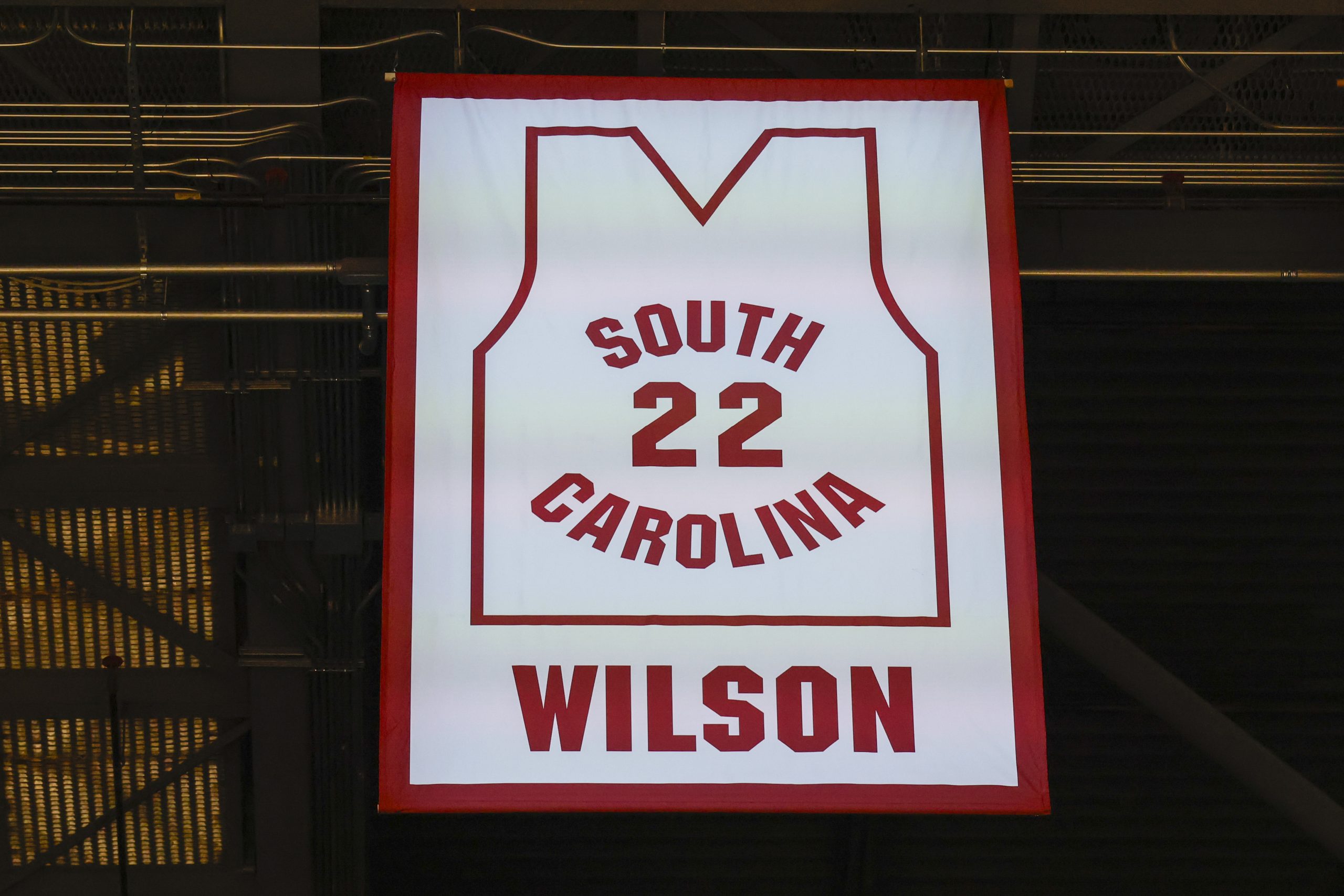 A’ja Wilson's jersey at the University of South Carolina
