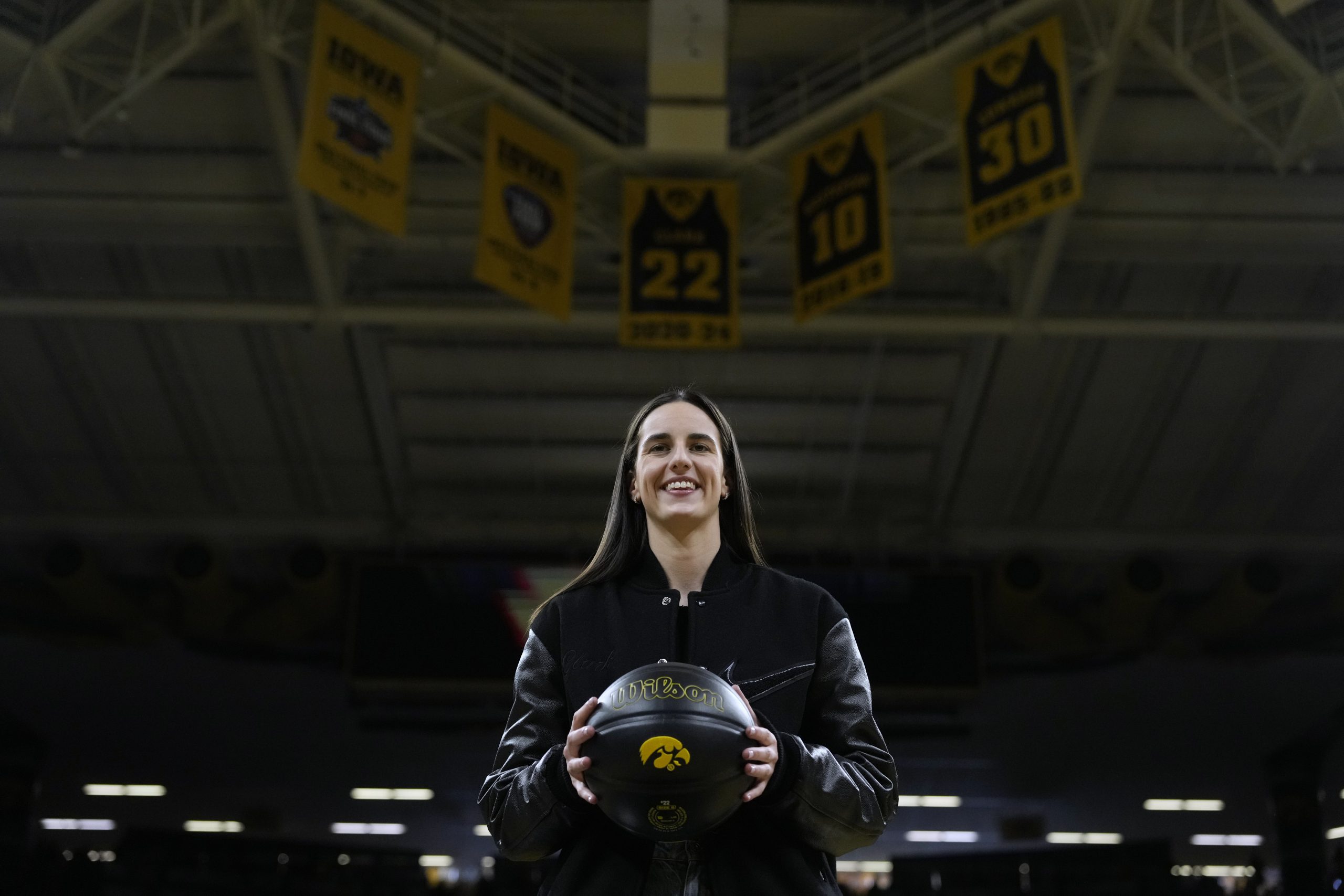 Iowa Clark Number Retired Basketball