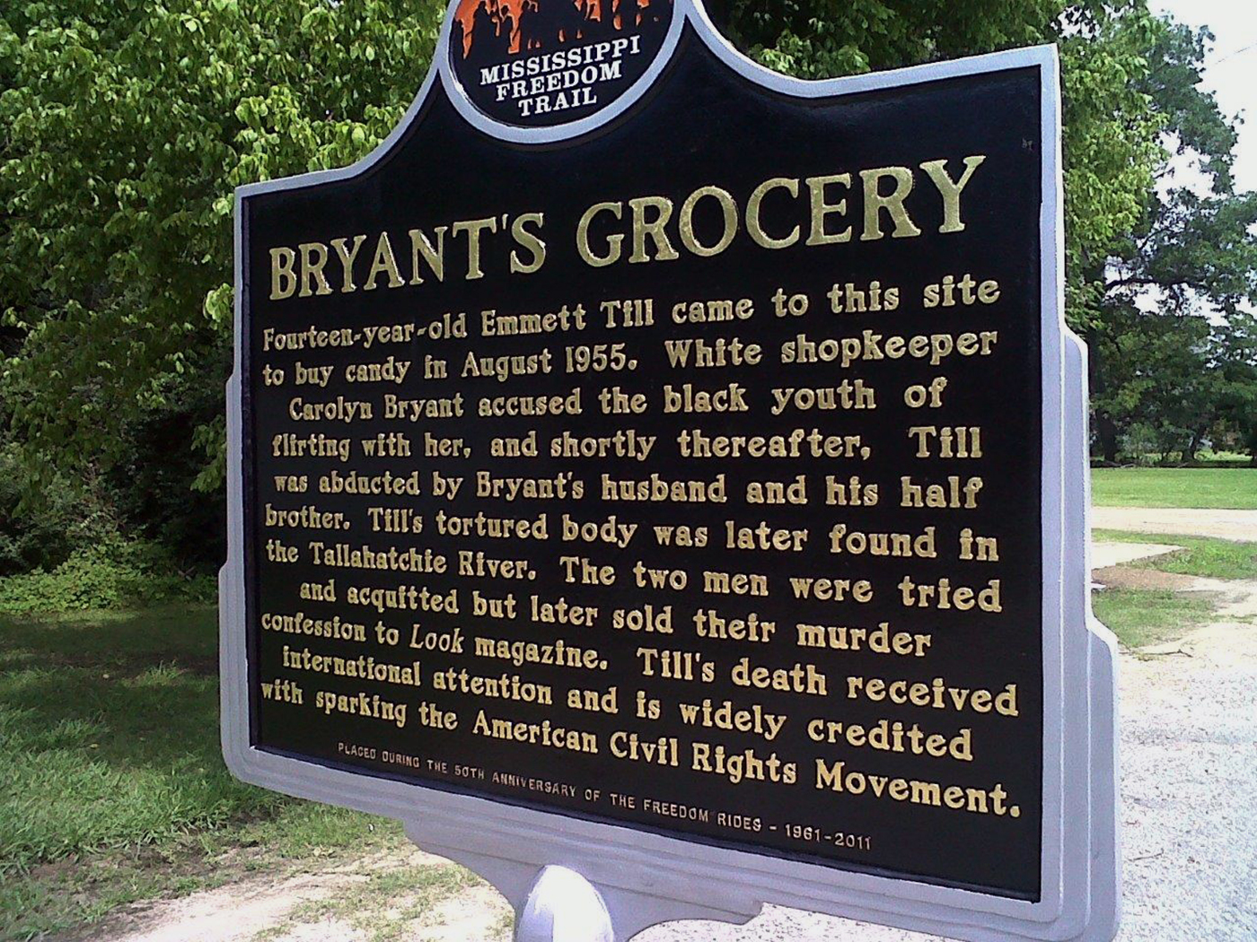 Civil Rights Sign Vandalized
