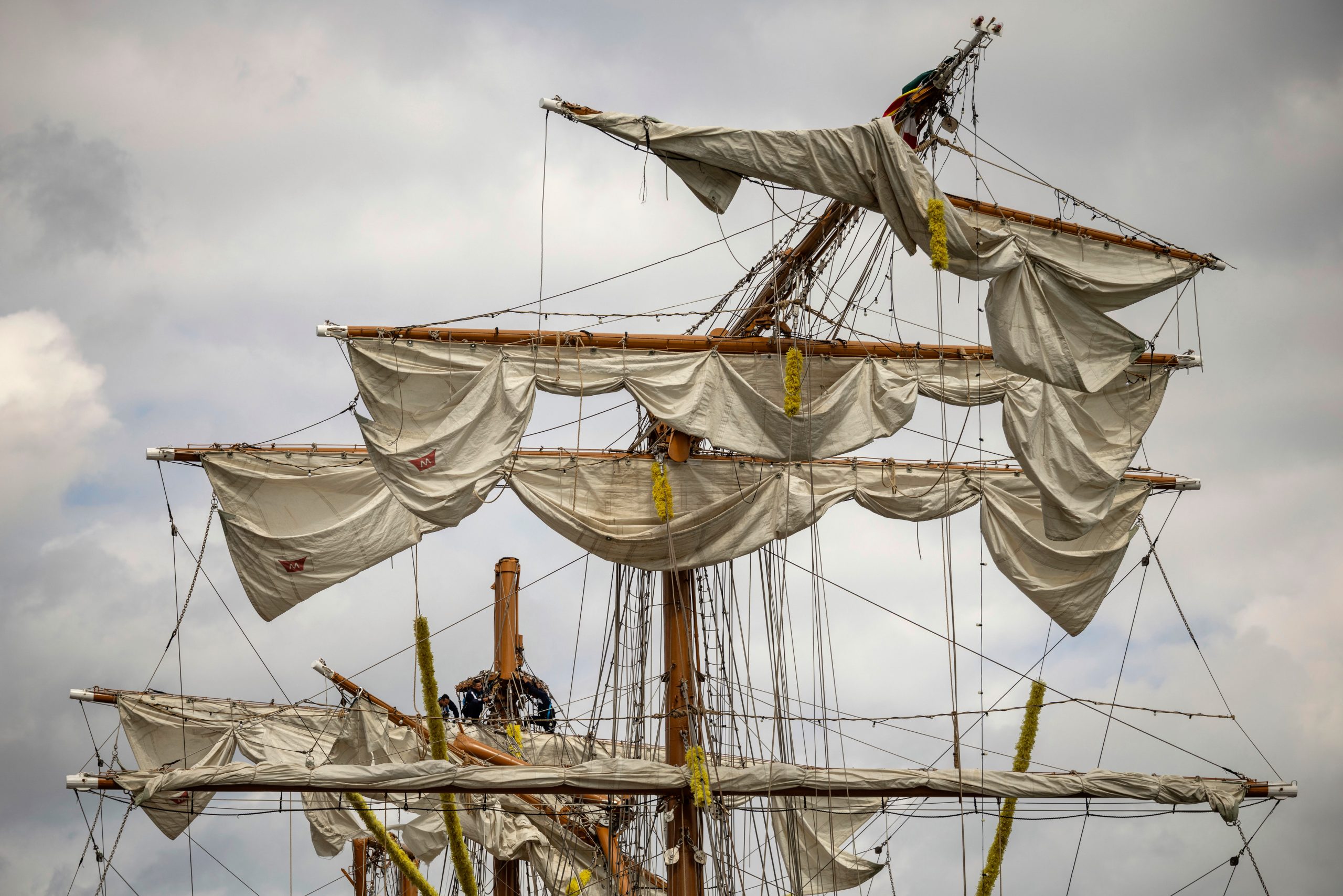 A Mexican Navy training ship.