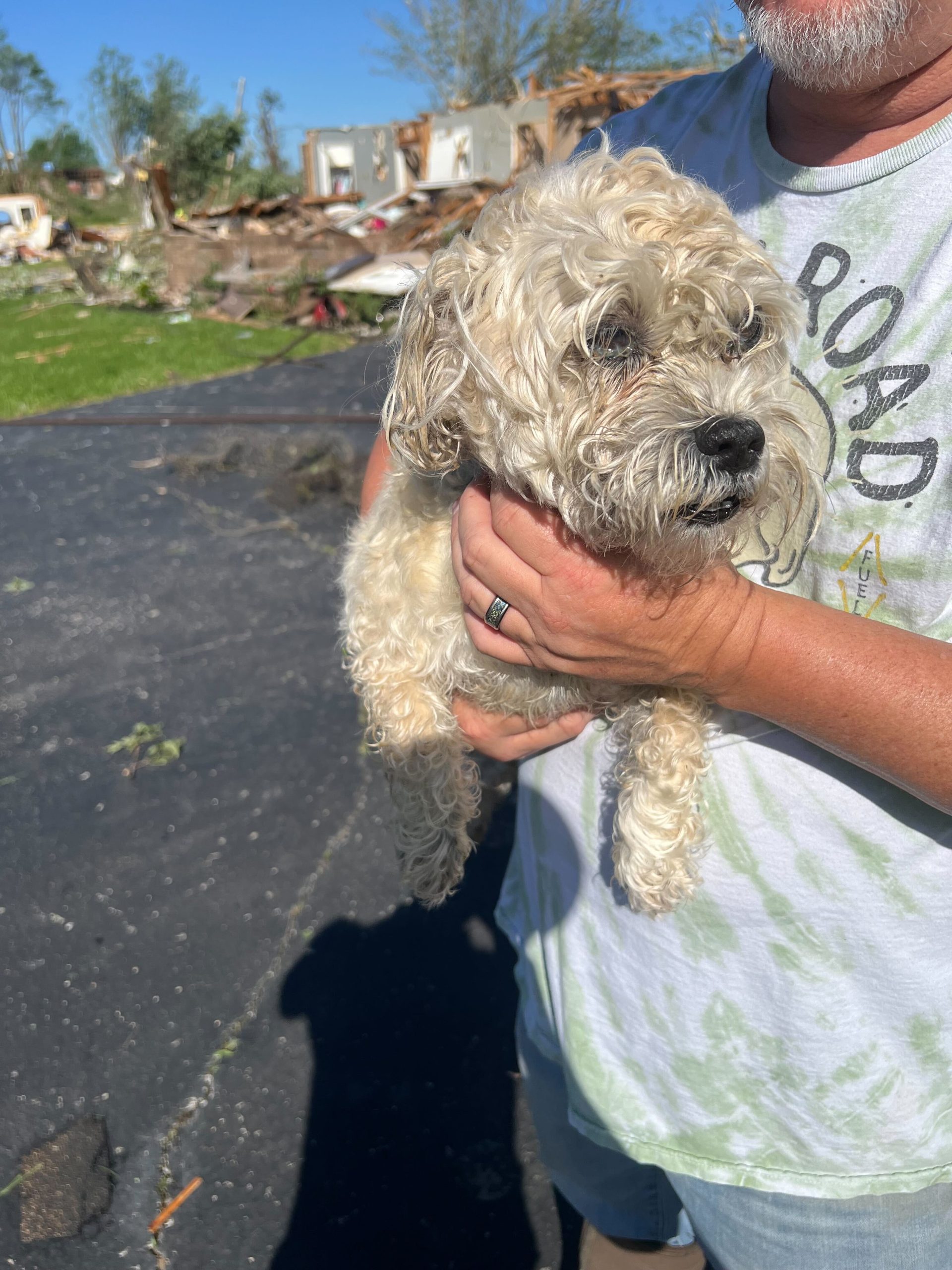12-year-old Sadie resued after tornado swept through London