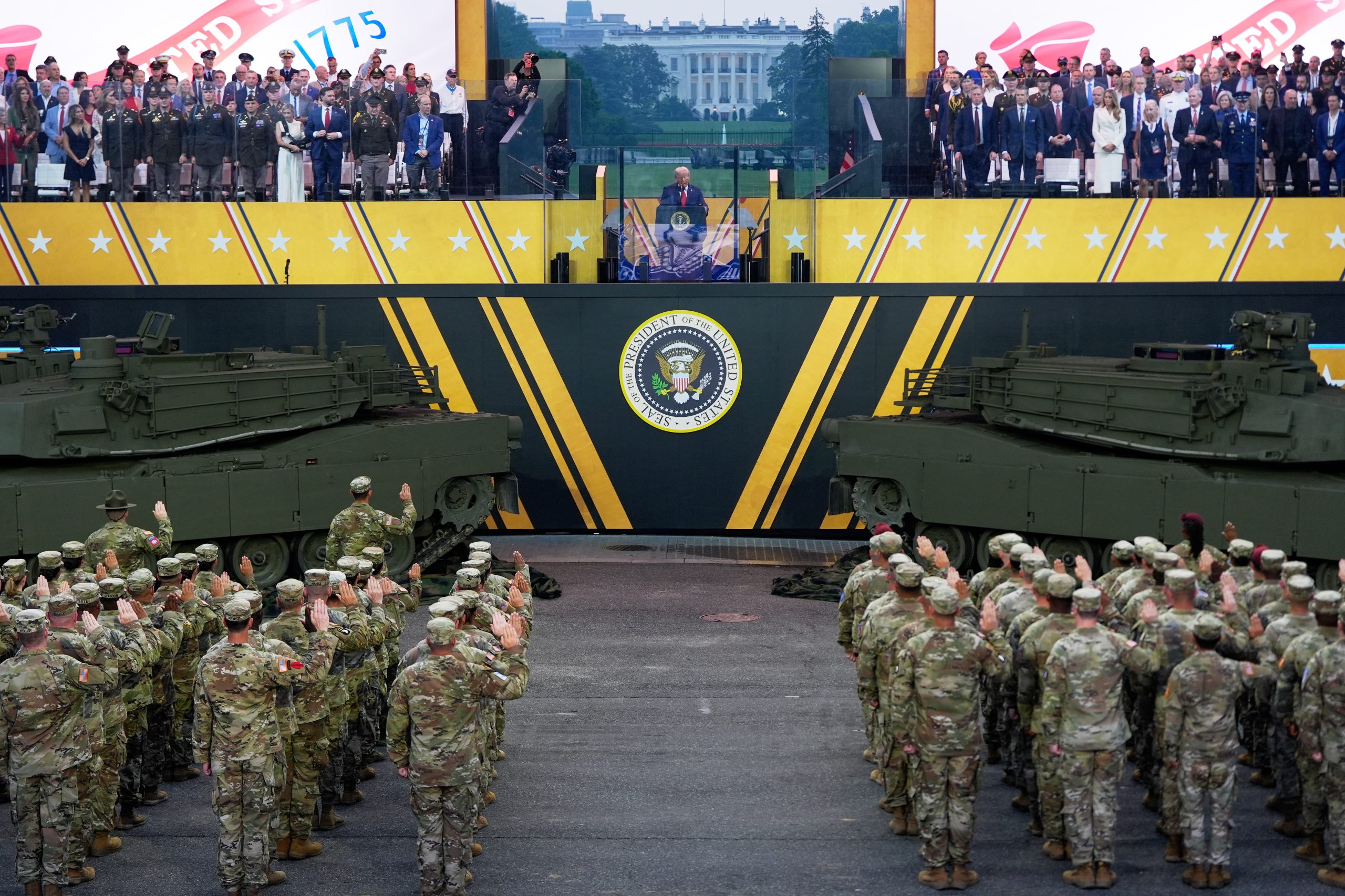 APTOPIX Trump Military Parade