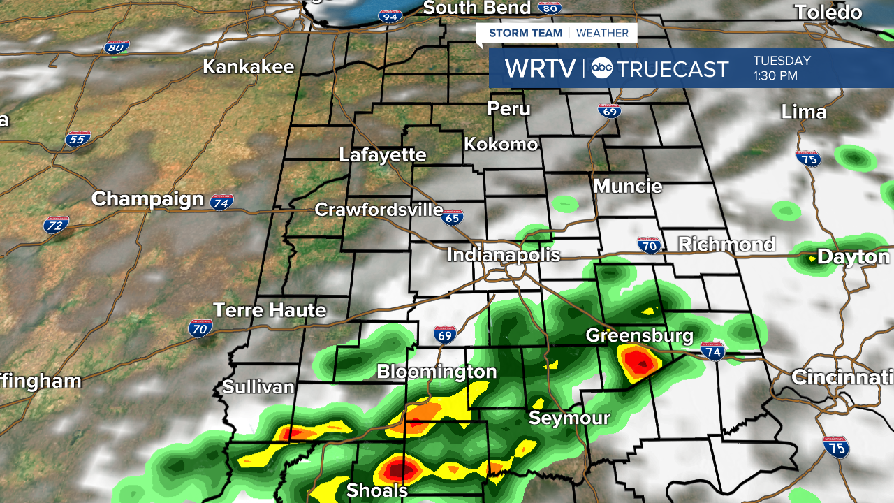 Tuesday rain chances