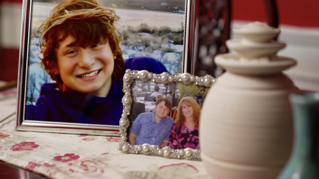 Tyler Shamash in a photo at his parents’ home in Southern California.