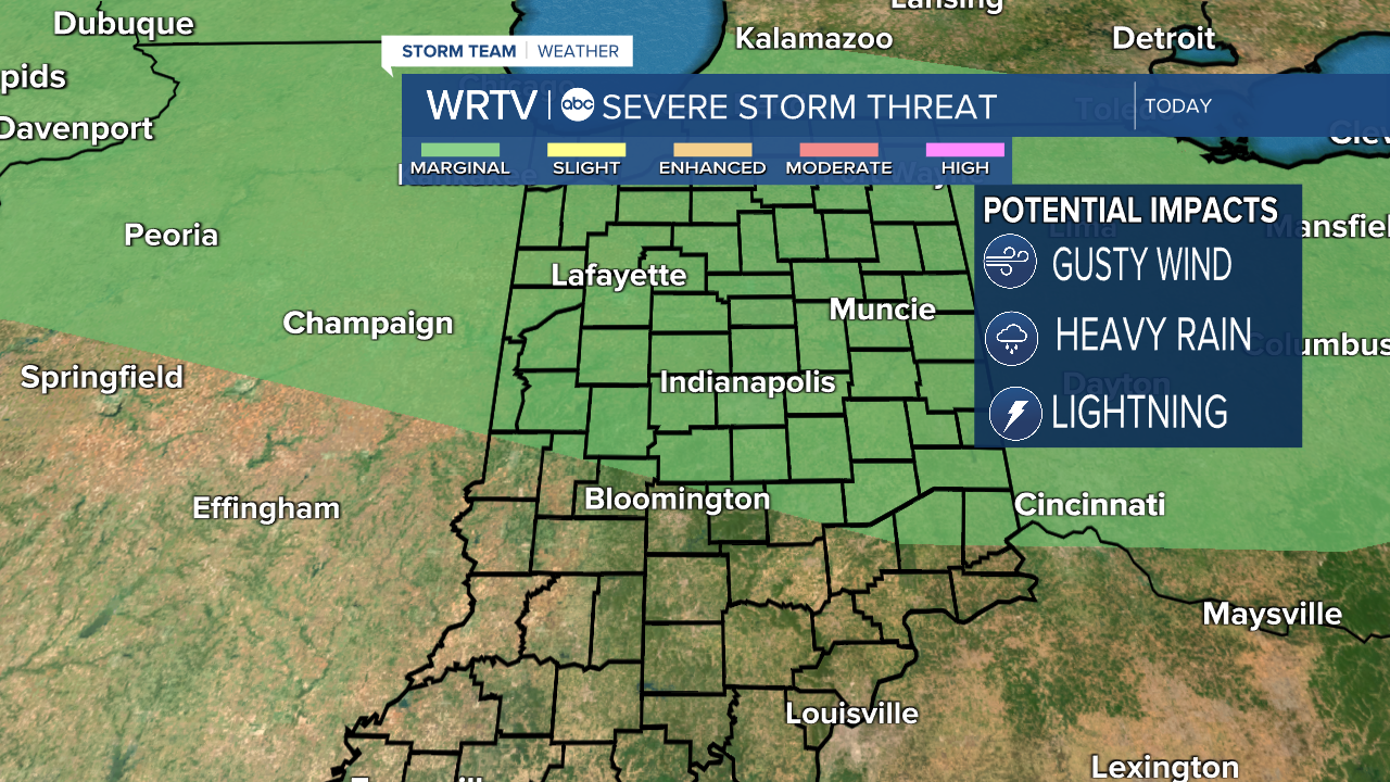 Wednesday Low-end severe potential