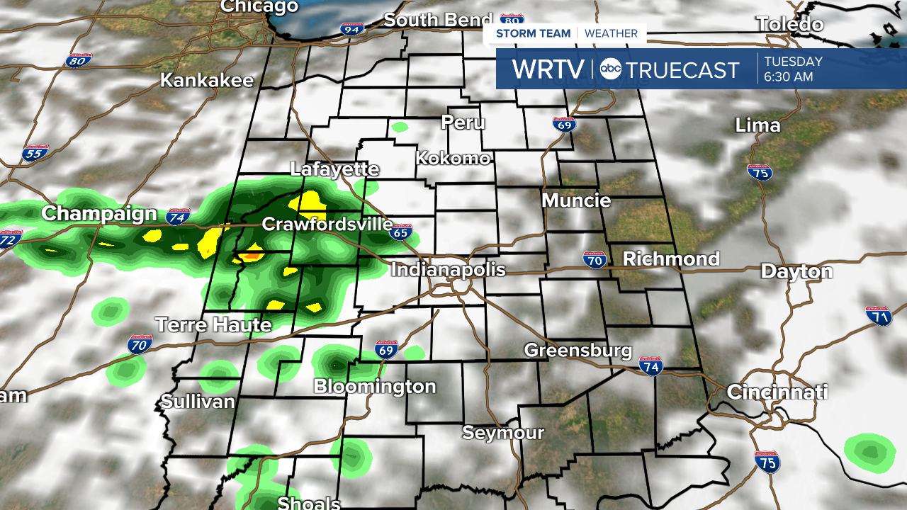 Rain Chance tuesday