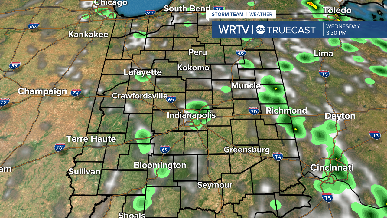 Wednesday Afternoon Rain Chance