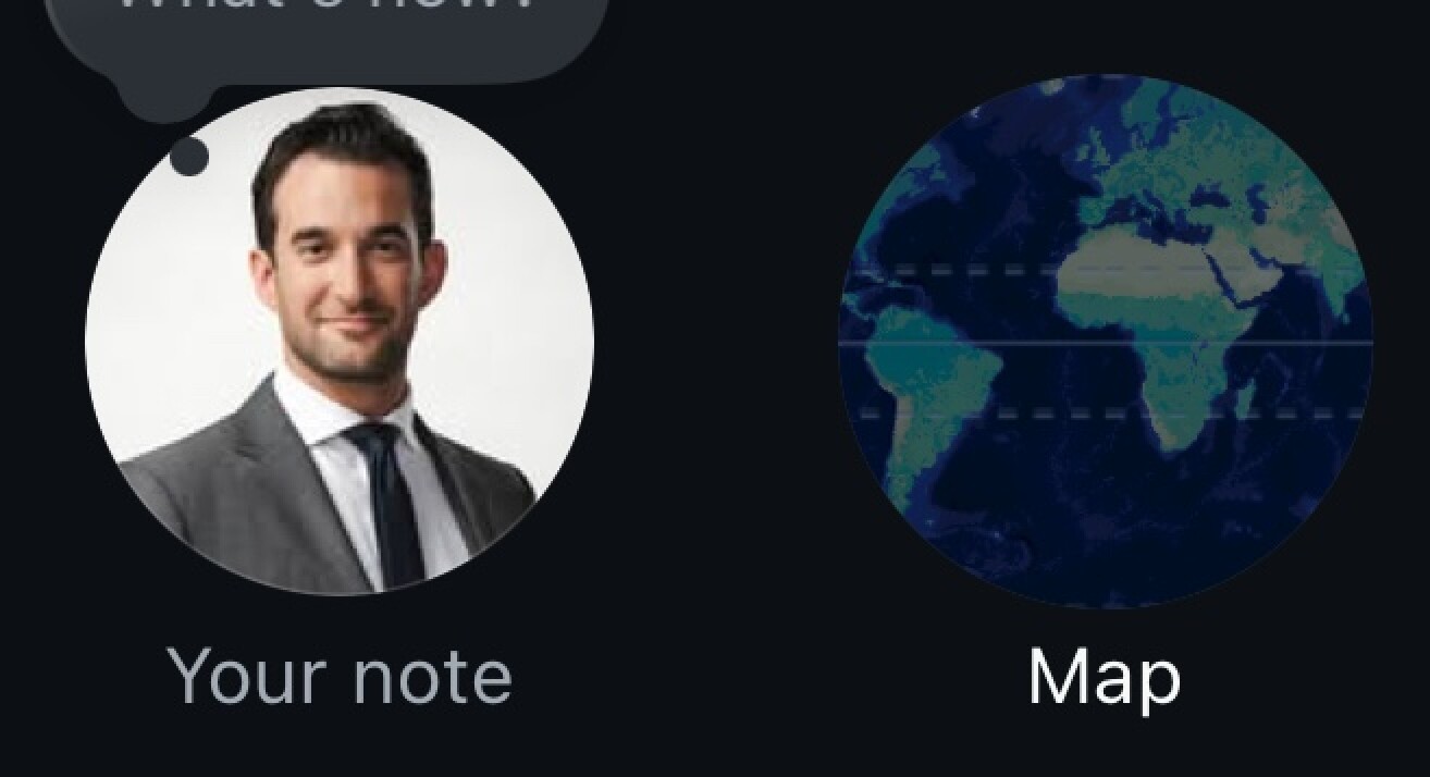 Instagram friends map.